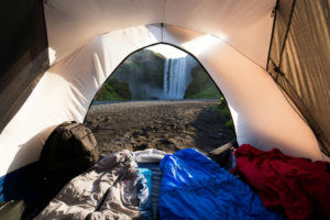 Waterfall Seen from Tent