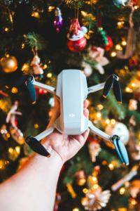 A white color drone