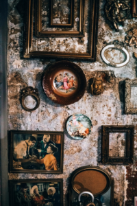 Various Antique Decorations on Wall