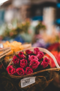 Romantic Basket Of Red Roses