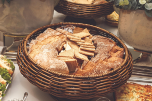 Bread In Brown Wicker Basket