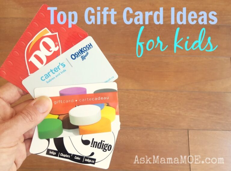 Gift Cards For Kids