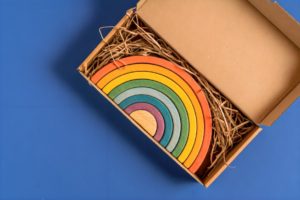 Colorful Rainbow Woodcraft in a Box
